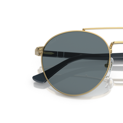 Persol PO1011S mit Gold Gestell und Blau Gläsern – Variantenbild