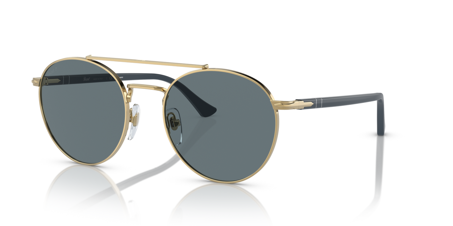 Persol PO1011S mit Gold Gestell und Blau Gläsern - Bild 1