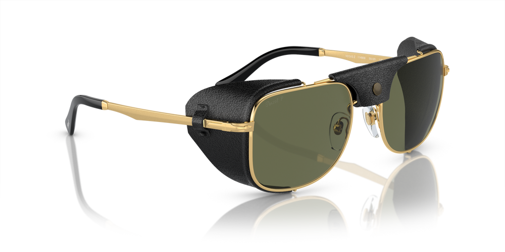 Persol PO1013SZ - Protector mit Gold Gestell und Grün Gläsern - Bild 3
