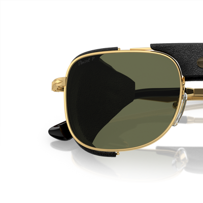 Persol PO1013SZ - Protector mit Gold Gestell und Grün Gläsern – Variantenbild