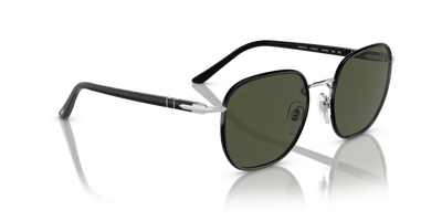 Persol PO1015SJ with Silver / Black Frame and Green Lenses - Image 3