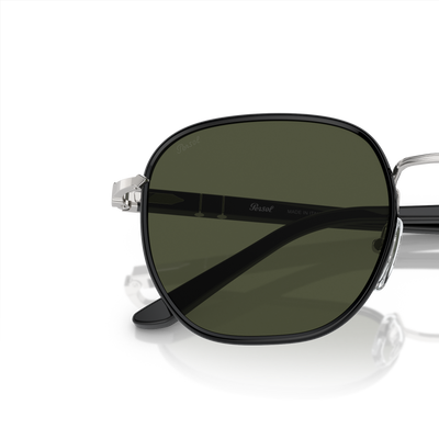 Persol PO1015SJ mit Silver / Black Gestell und Grün Gläsern – Variantenbild