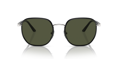 Persol PO1015SJ with Silver / Black Frame and Green Lenses - Image 2