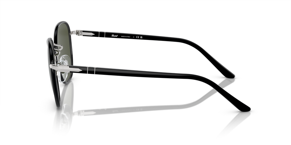Persol PO1015SJ with Silver / Black Frame and Green Lenses - Image 4