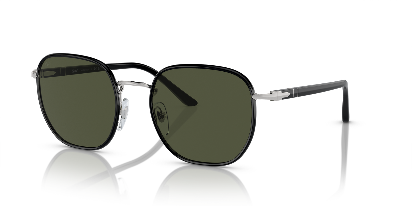 Persol PO1015SJ mit Silver / Black Gestell und Grün Gläsern - Bild 1