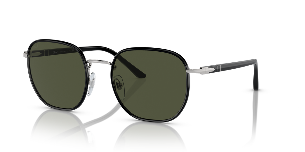 Persol PO1015SJ mit Silver / Black Gestell und Grün Gläsern - Bild 1