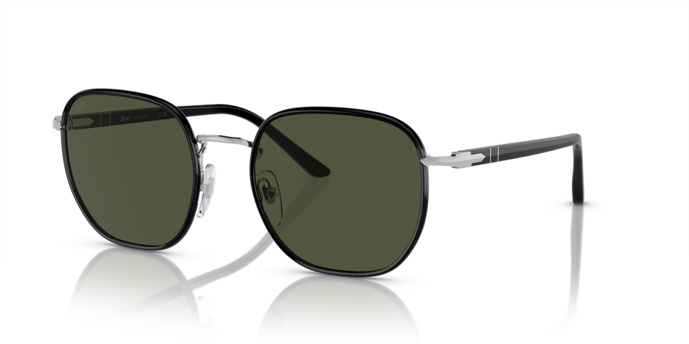 Persol PO1015SJ with Silver / Black Frame and Green Lenses - Image 1