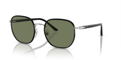 Persol PO1015SJ - Transitions® con Montatura Argento/Nero e Lenti Verde - Immagine 7
