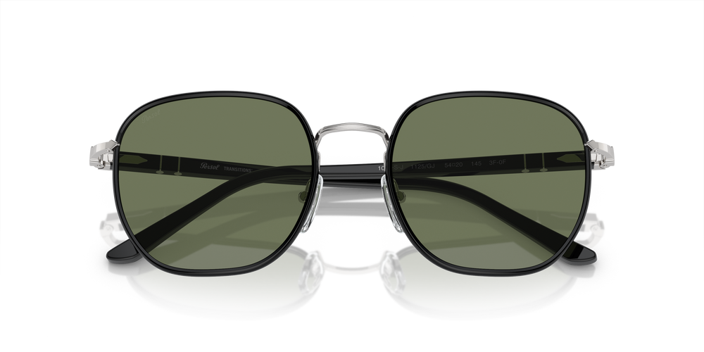Persol PO1015SJ - Transitions® mit Silber/Schwarz Gestell und Grün Gläsern - Bild 6