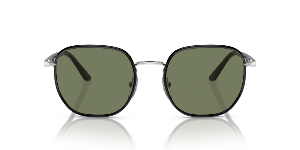 Persol PO1015SJ - Transitions® con Montatura Argento/Nero e Lenti Verde - Immagine 8
