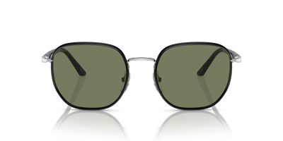 Persol PO1015SJ - Transitions® con Montatura Argento/Nero e Lenti Verde - Immagine 8