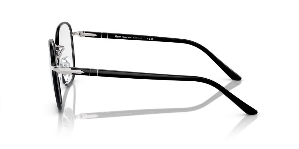 Persol PO1015SJ - Transitions® mit Silber/Schwarz Gestell und Grün Gläsern - Bild 4