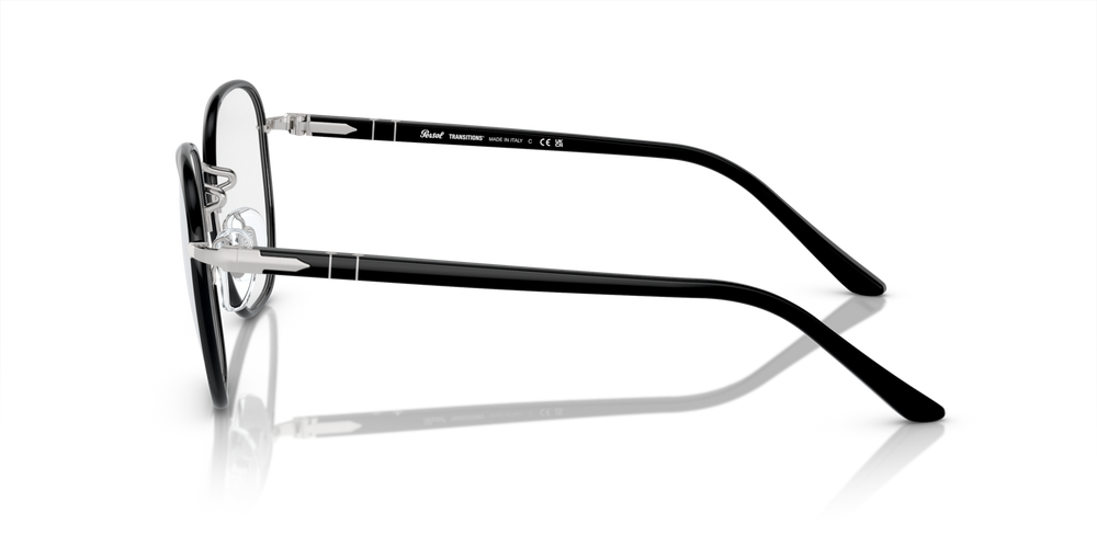 Persol PO1015SJ - Transitions® with Silver/Black Frame and Green Lenses - Image 4