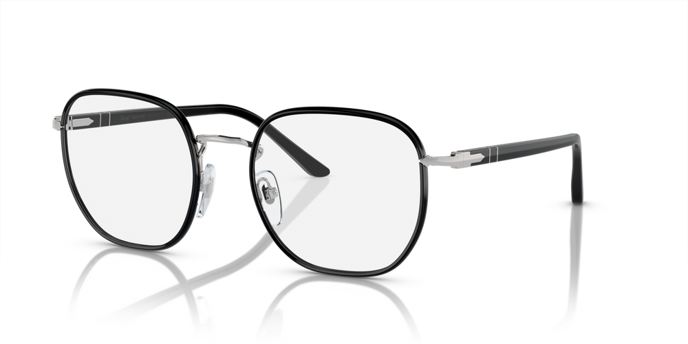 Persol PO1015SJ - Transitions® con Montatura Argento/Nero e Lenti Verde - Immagine 1