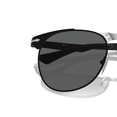 Persol 649 Iron with Black Frame and Grey Lenses – Variant Image