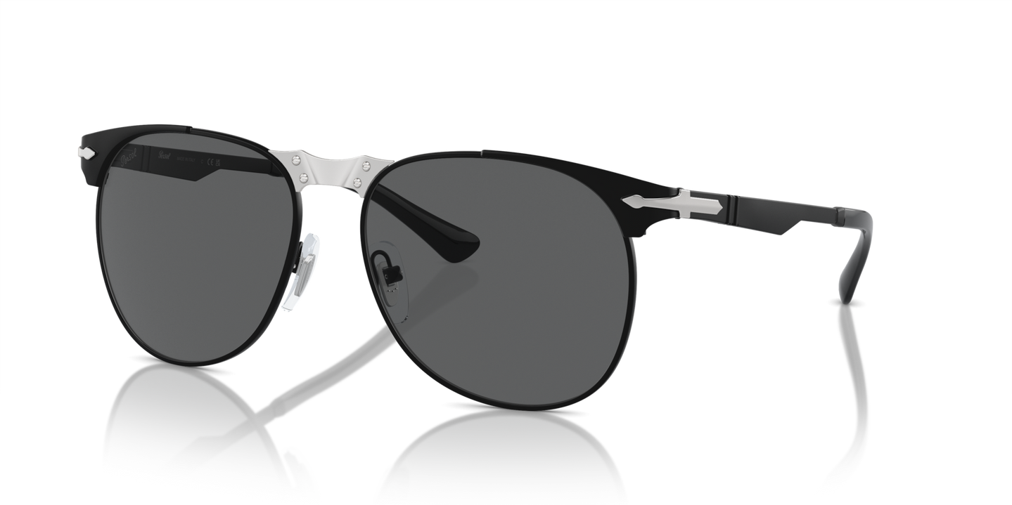 Persol 649 Iron with Black Frame and Grey Lenses - Image 1