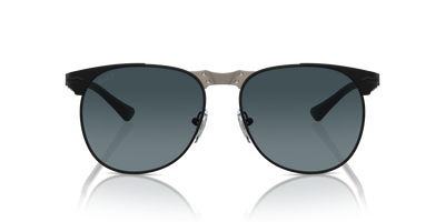Persol 649 Iron with Black Frame and Blue Lenses - Image 2
