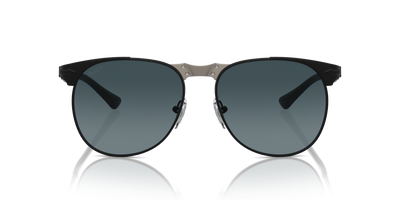 Persol 649 Iron with Black Frame and Blue Lenses - Image 2
