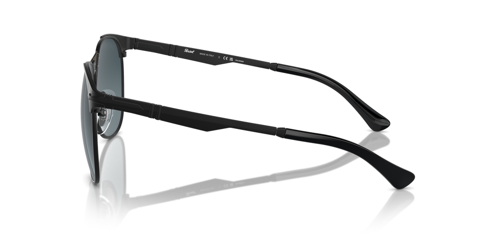 Persol 649 Iron with Black Frame and Blue Lenses - Image 4