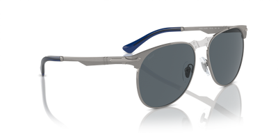 Persol 649 Iron mit Gunmetal Gestell und Blau Gläsern - Bild 3