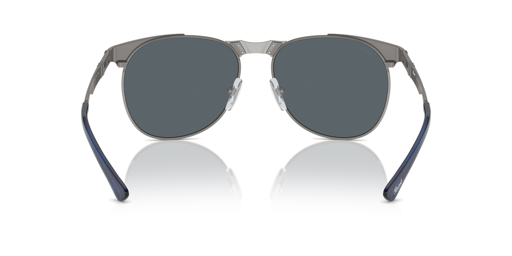 Persol 649 Iron con Montura Gunmetal y Lentes Azul - Imagen 5