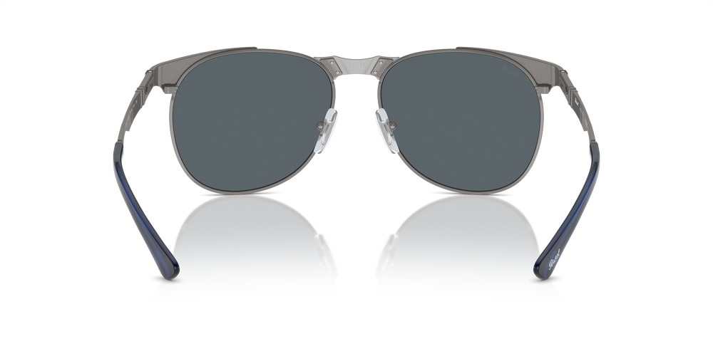 Persol 649 Iron with Gunmetal Frame and Blue Lenses | Persol® US