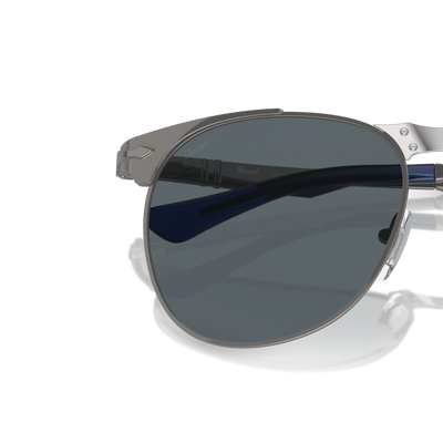 Persol 649 Iron con Montatura Gunmetal e Lenti Blu – Immagine variante