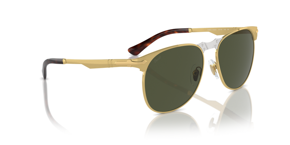 Persol 649 Iron with Gold Frame and Green Lenses - Image 3
