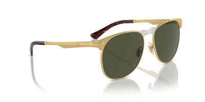 Persol 649 Iron with Gold Frame and Green Lenses - Image 3