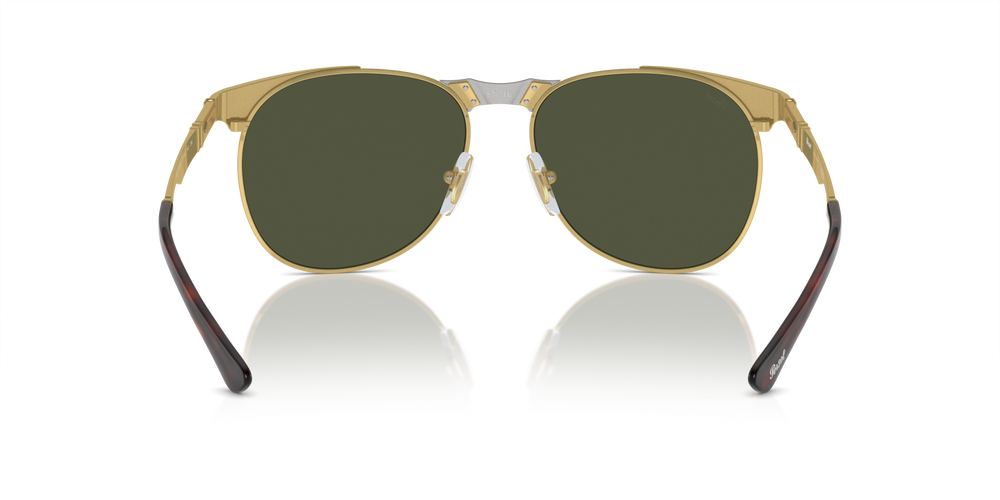Persol 649 Iron with Gold Frame and Green Lenses - Image 5