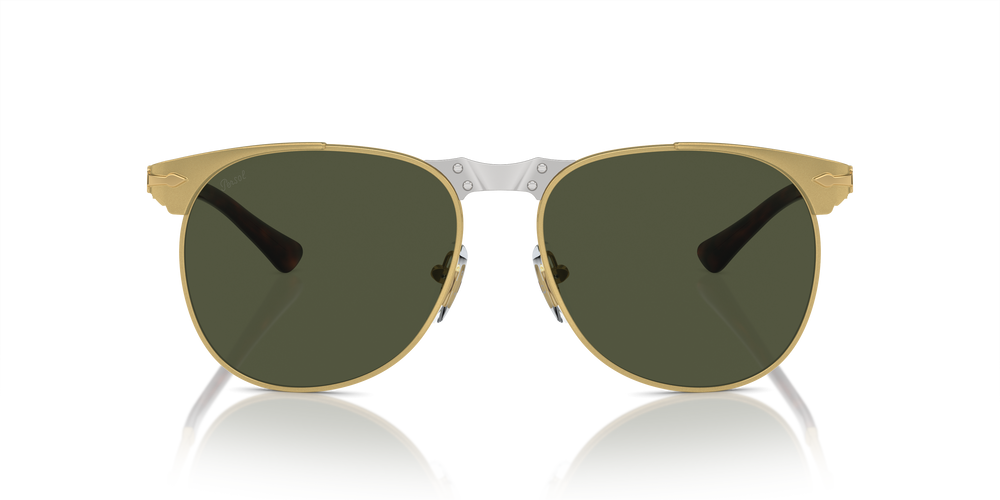 Persol 649 Iron mit Gold Gestell und Grün Gläsern - Bild 2