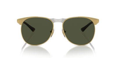 Persol 649 Iron with Gold Frame and Green Lenses - Image 2