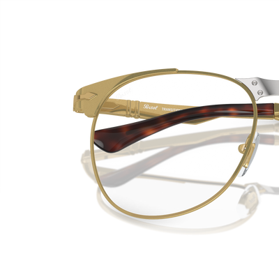 Persol 649 IRON – Transitions avec Monture Or et Verres Brun – Image variante
