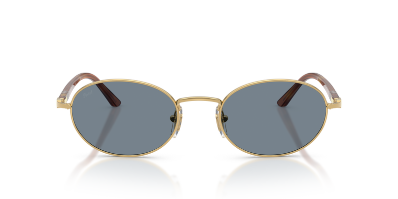 Visit Ida with Gold Frame and Blue Lenses