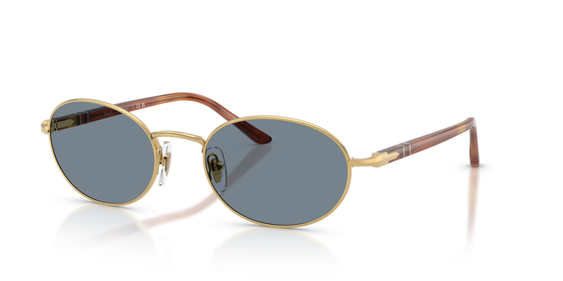 Visit Ida with Gold Frame and Blue Lenses