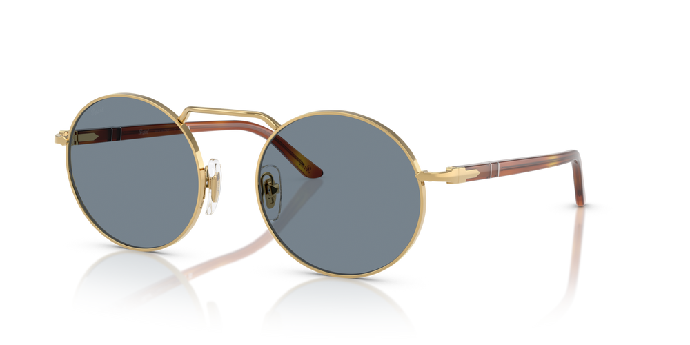 Persol PO1019S with Gold Frame and Blue Lenses - Image 1