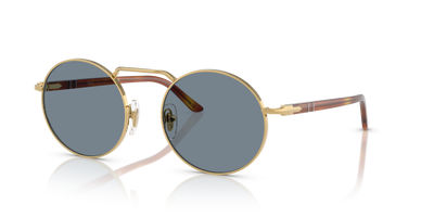 Persol PO1019S with Gold Frame and Blue Lenses - Image 1