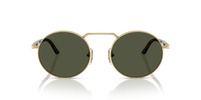 Persol PO1019S with Gold Frame and Green Lenses - Image 2