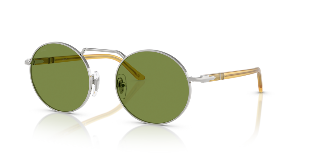 Persol PO1019S with Silver Frame and Green Lenses - Image 1