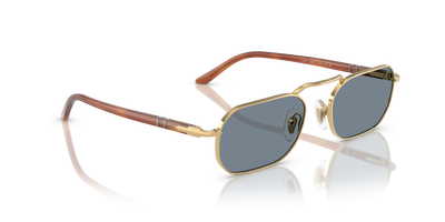 Persol PO1020S with Gold Frame and Blue Lenses - Image 3