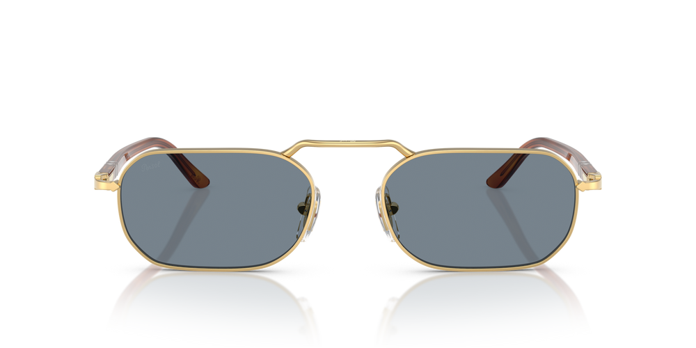 Persol PO1020S with Gold Frame and Blue Lenses - Image 2
