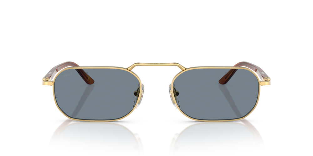 Persol PO1020S with Gold Frame and Blue Lenses - Image 2