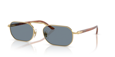Persol PO1020S with Gold Frame and Blue Lenses - Image 1