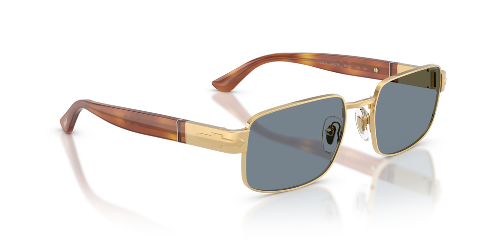 Persol PO1022S with Gold Frame and Blue Lenses - Image 3