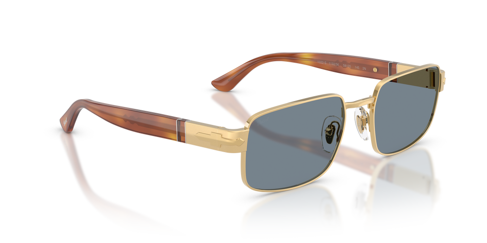 Persol PO1022S con Montatura Oro e Lenti Blu - Immagine 3