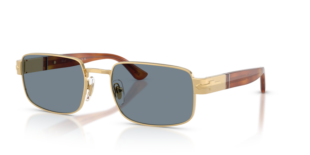 Persol PO1022S with Gold Frame and Blue Lenses - Image 1