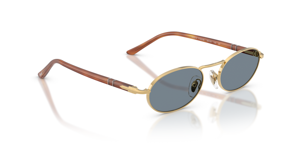 Persol PO1023S with Gold Frame and Blue Lenses - Image 3