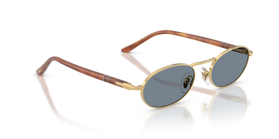 Persol PO1023S with Gold Frame and Blue Lenses - Image 3