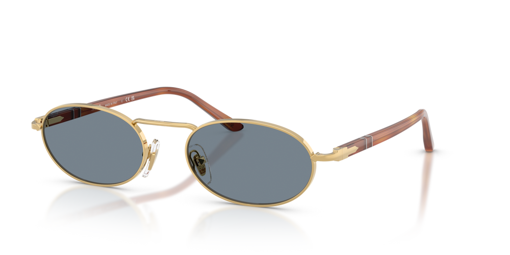 Persol PO1023S with Gold Frame and Blue Lenses - Image 1