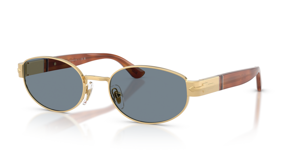 Persol PO1024S mit Gold Gestell und Blau Gläsern - Bild 1